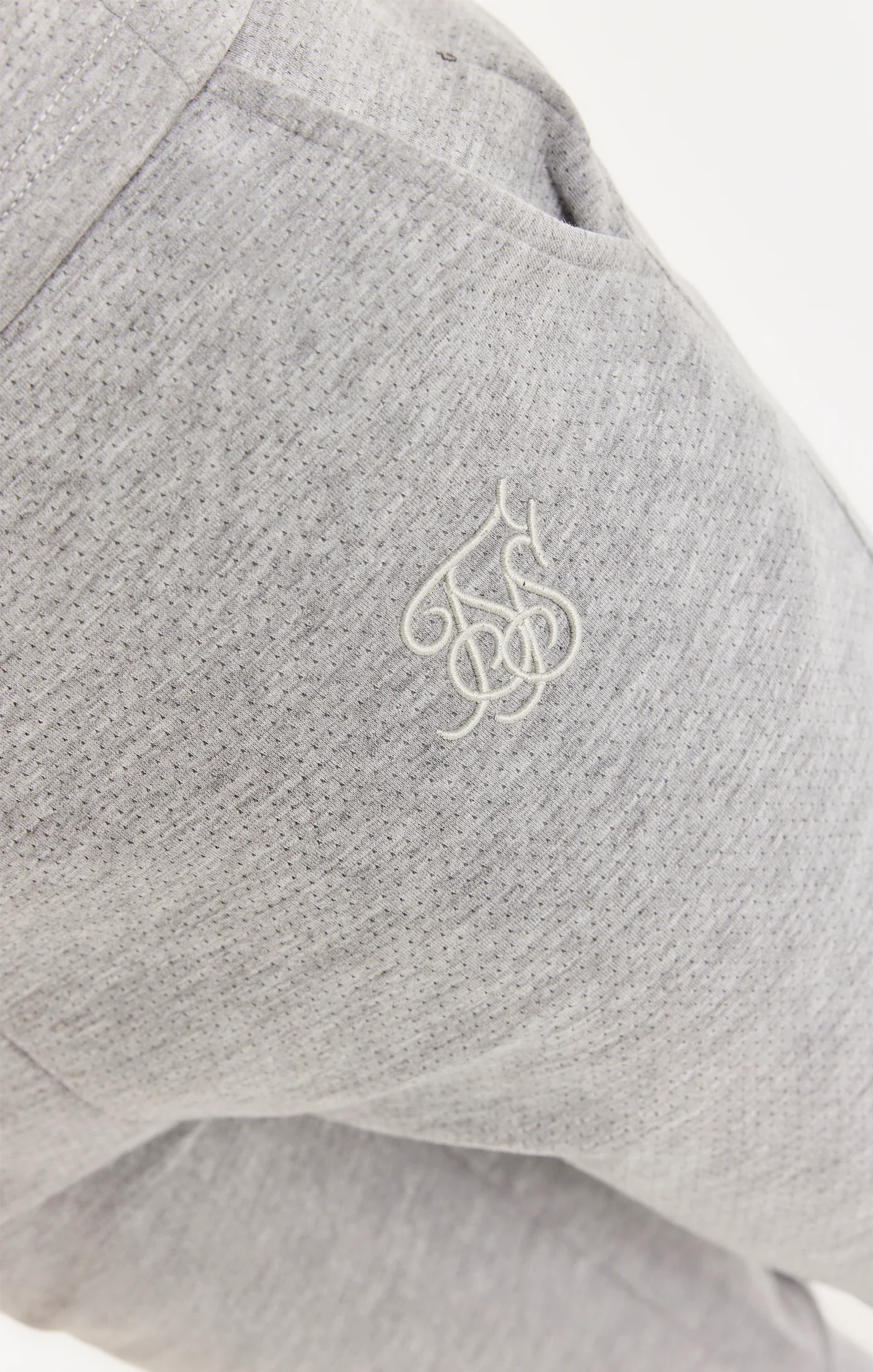 Grey Textured Fitted Pant - Image 4