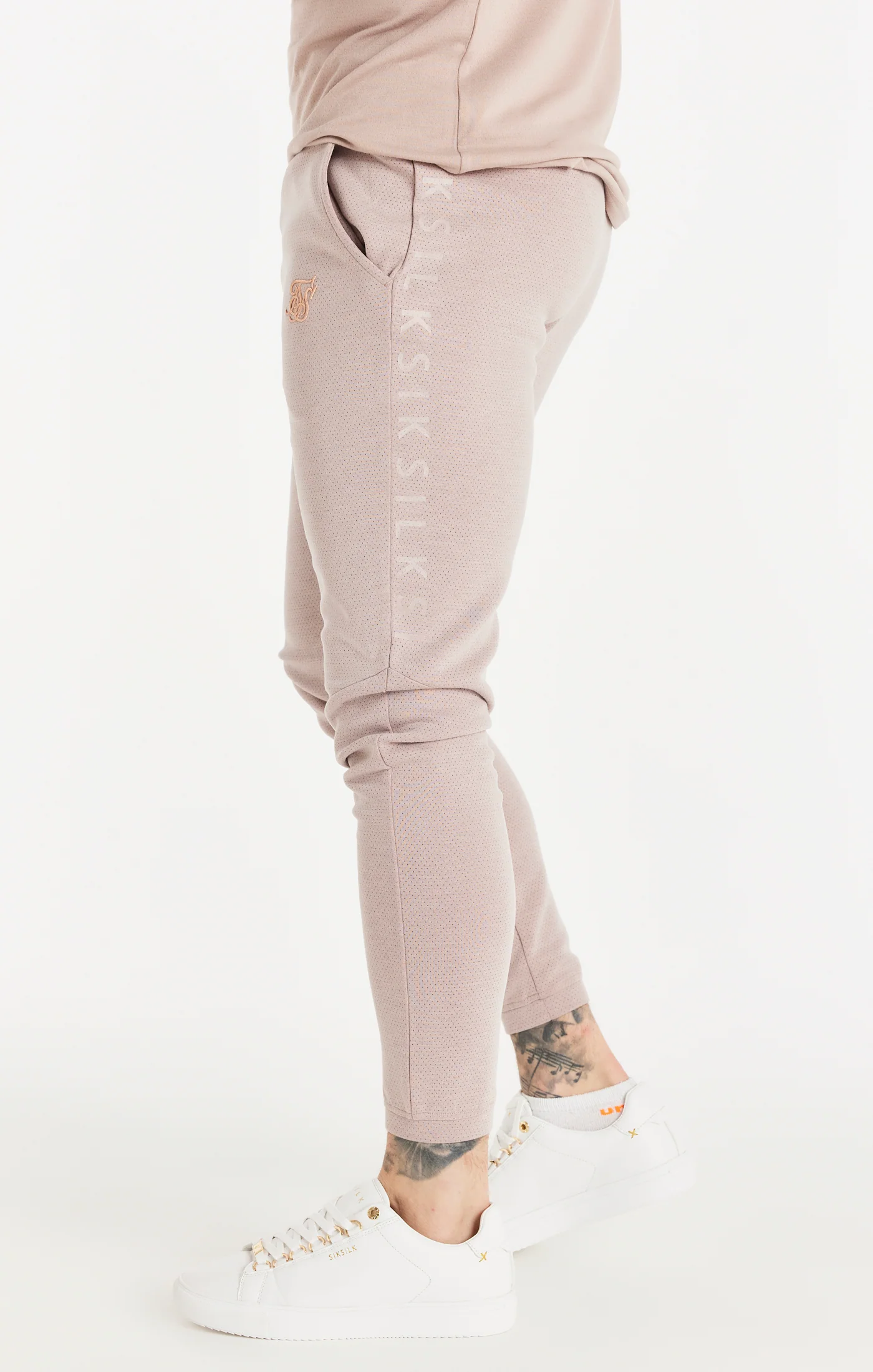 Pink Washed Fitted Tape Pant - Image 2