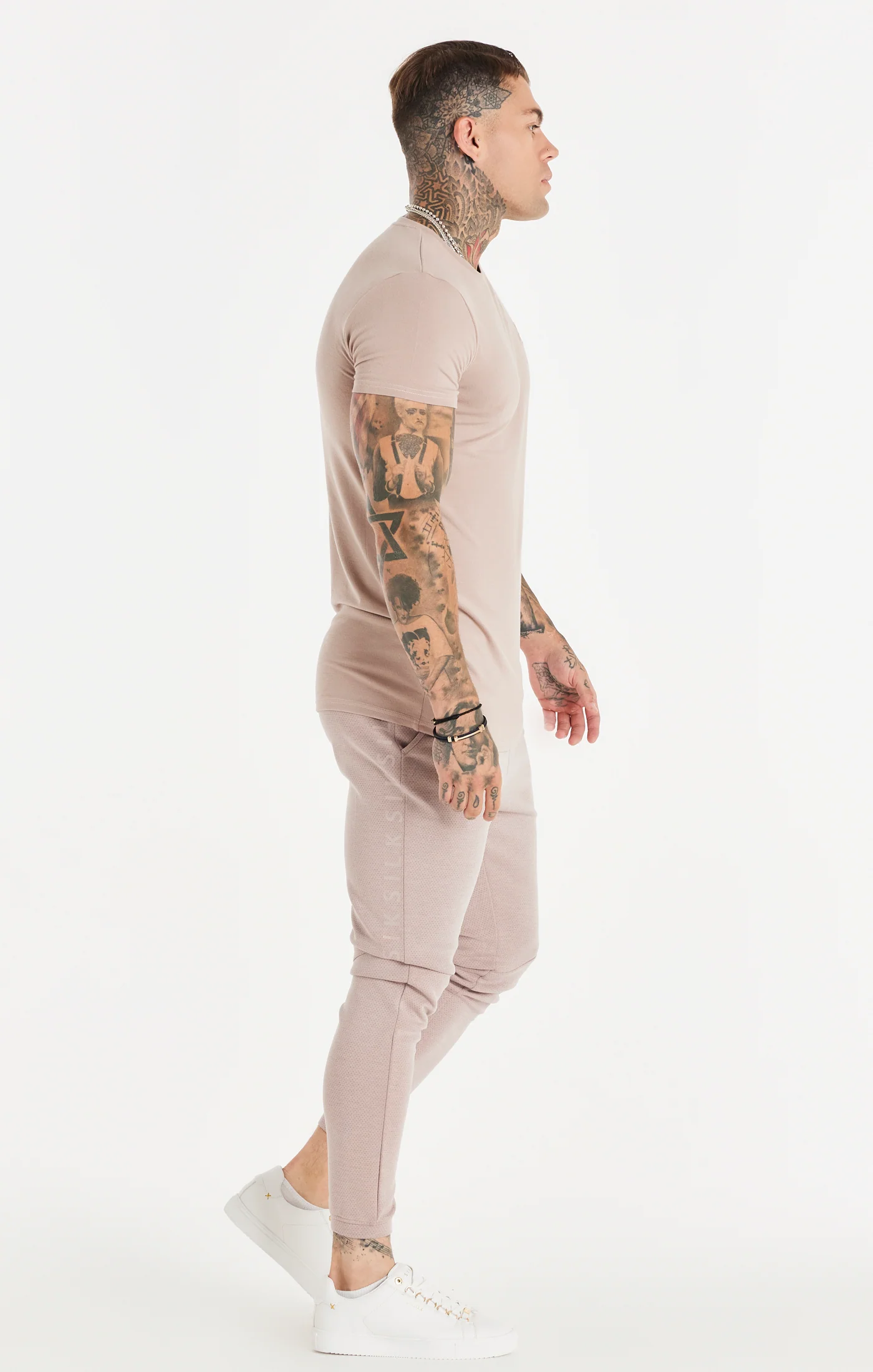 Pink Washed Fitted Tape Pant - Image 7