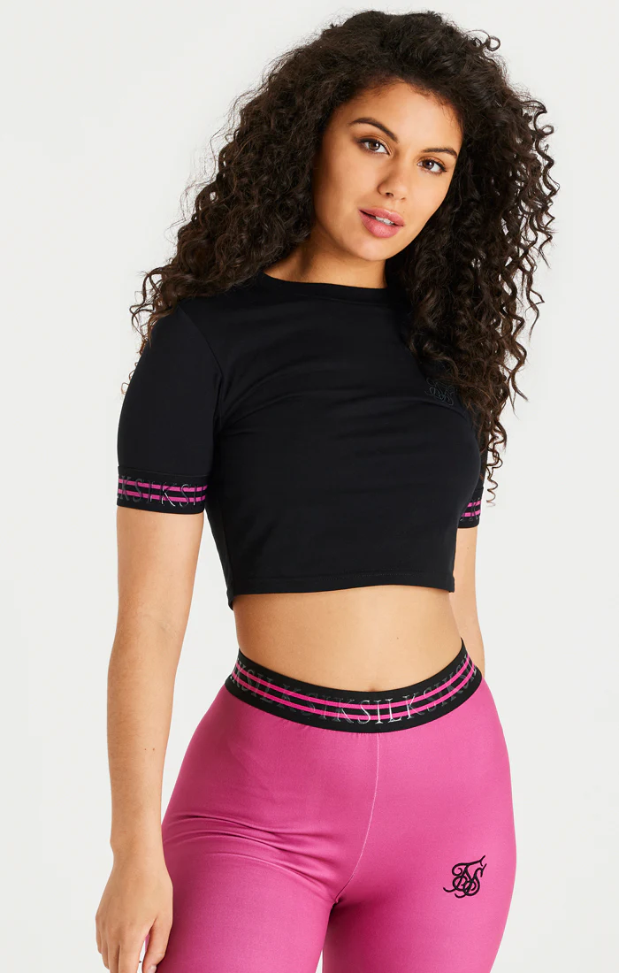 Black Pro Crop T-Shirt - Image 2
