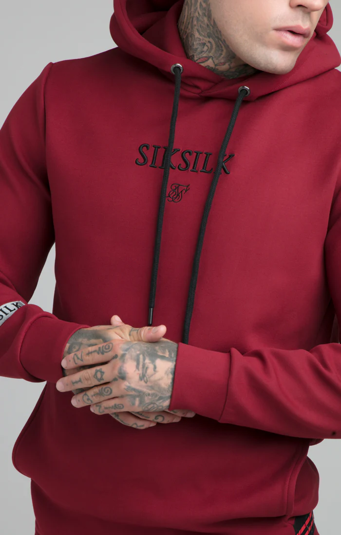 Burgundy Exhibit Overhead Hoodie - Image 2