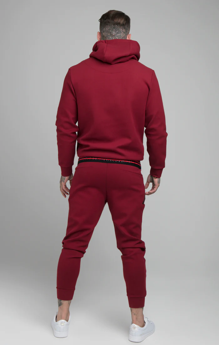 Burgundy Exhibit Overhead Hoodie - Image 3