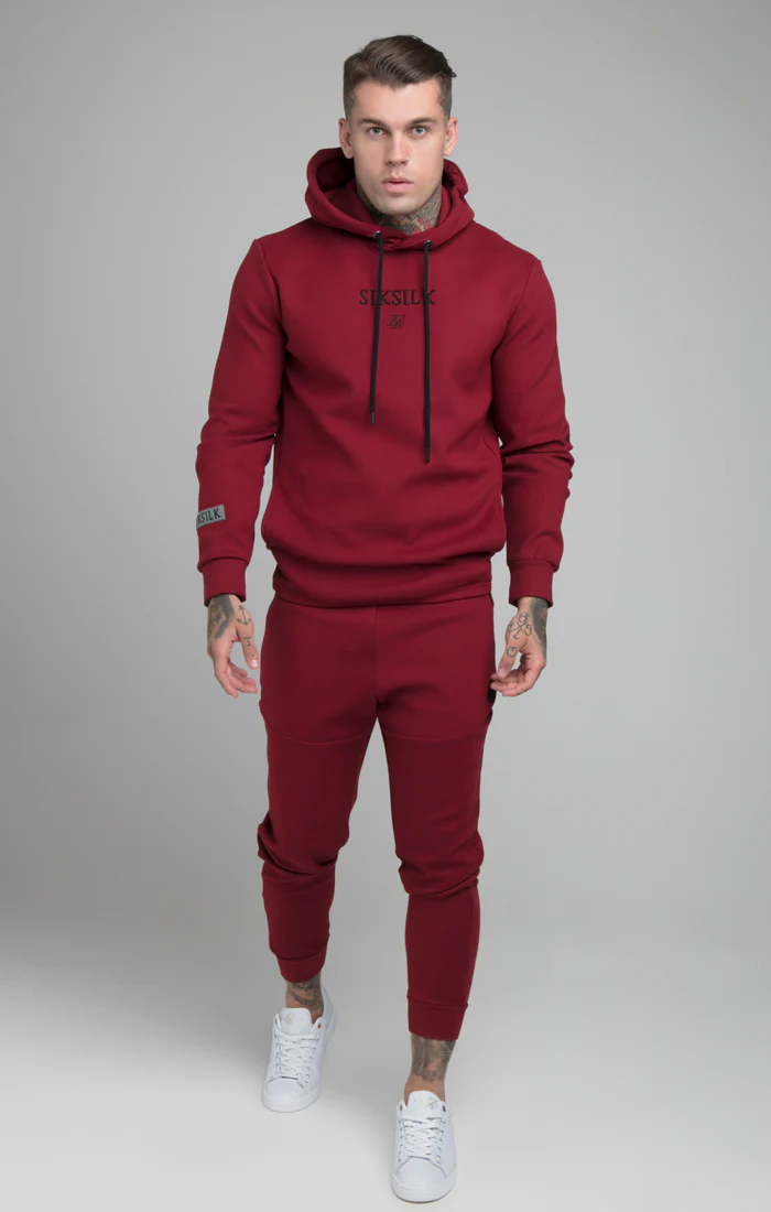 Burgundy Exhibit Overhead Hoodie - Image 4