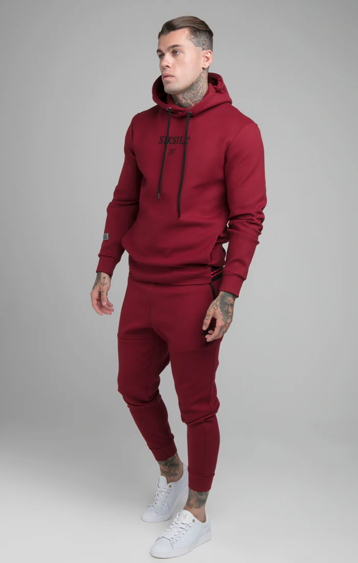 Burgundy Exhibit Overhead Hoodie - Image 5
