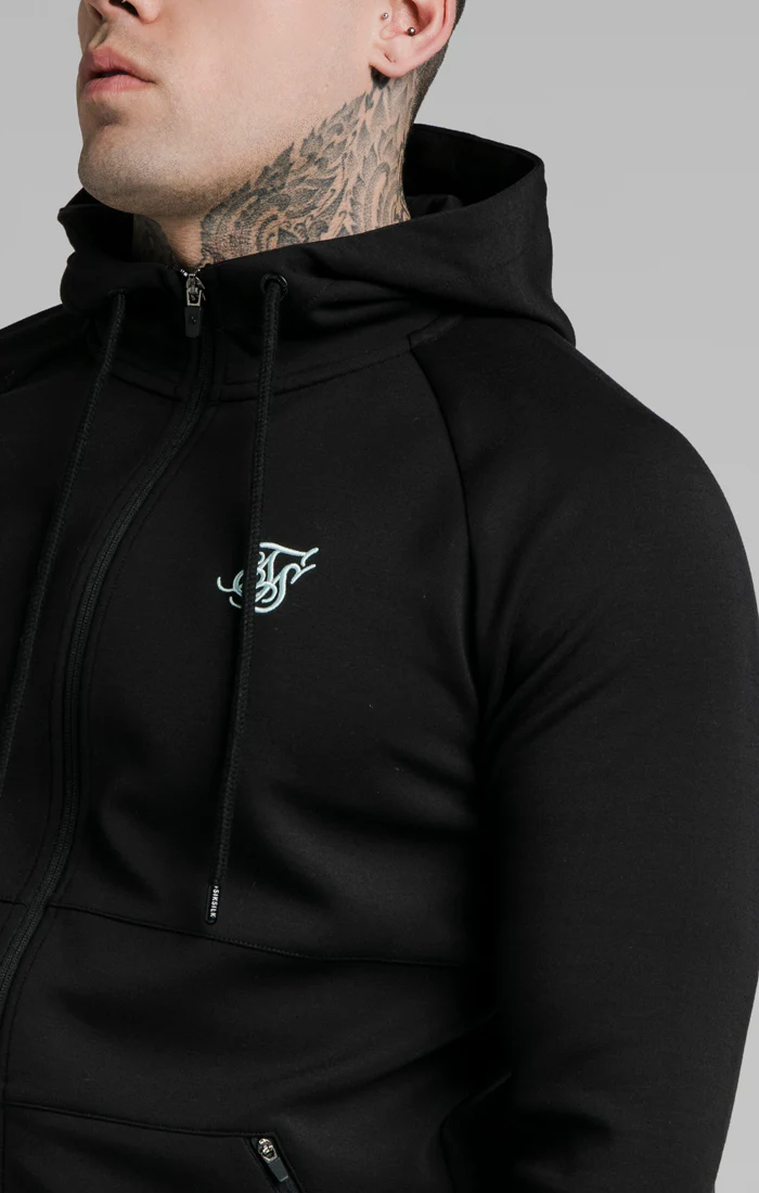 Black Tape Zip-Thru Hoodie - Image 2