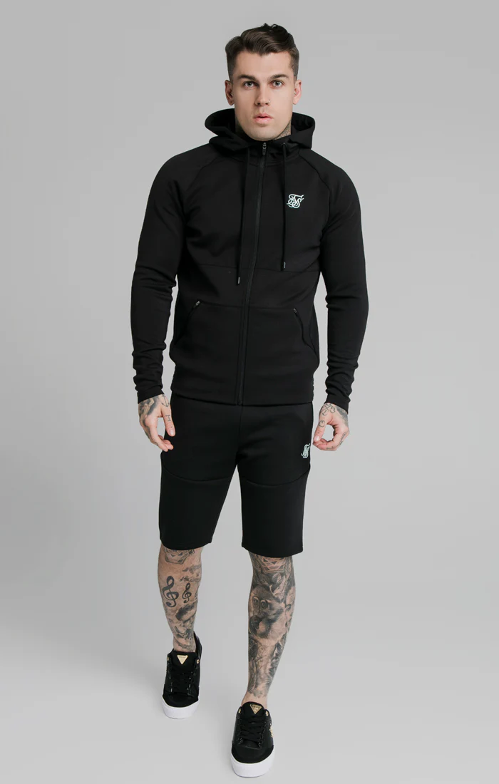 Black Tape Zip-Thru Hoodie - Image 3
