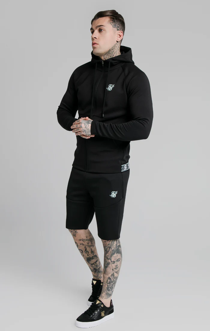 Black Tape Zip-Thru Hoodie - Image 4