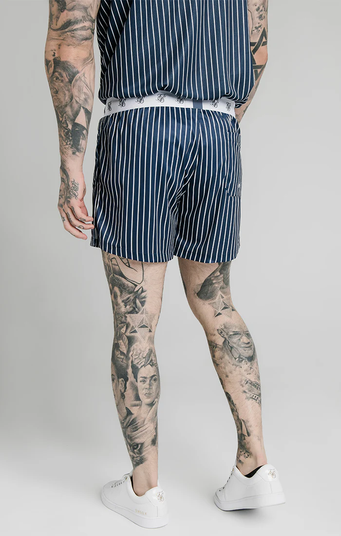 Navy Elasticated Swim Short - Image 2