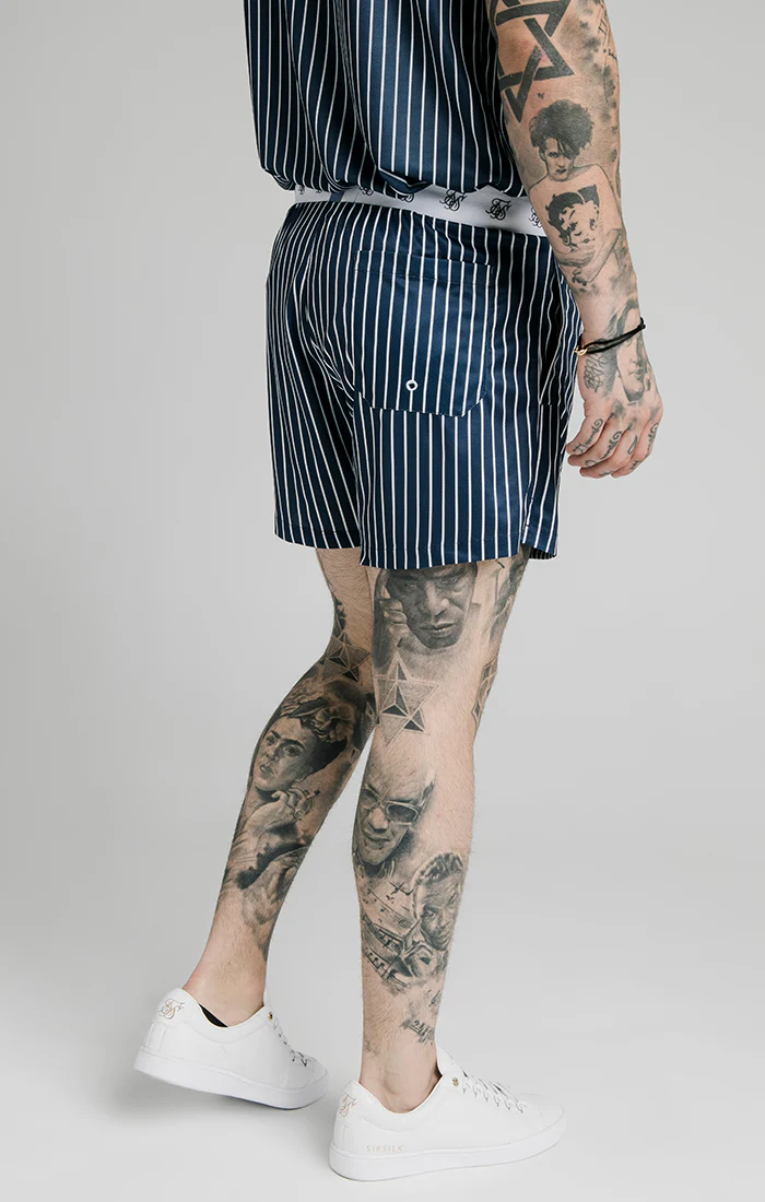 Navy Elasticated Swim Short - Image 3