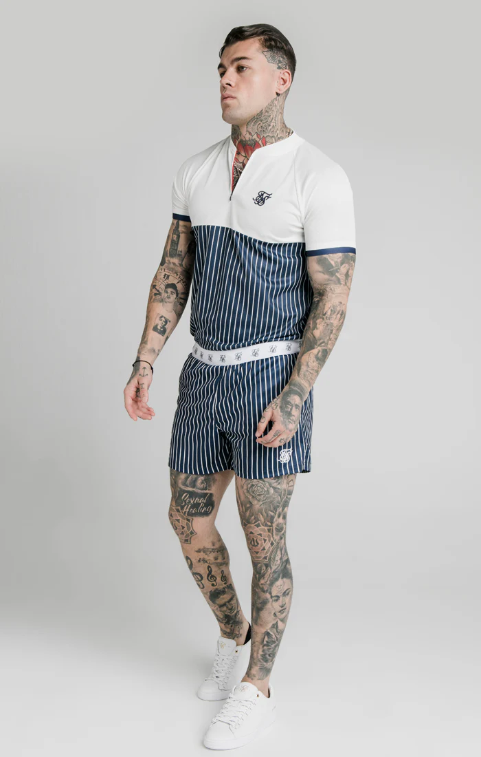 Navy Elasticated Swim Short - Image 4