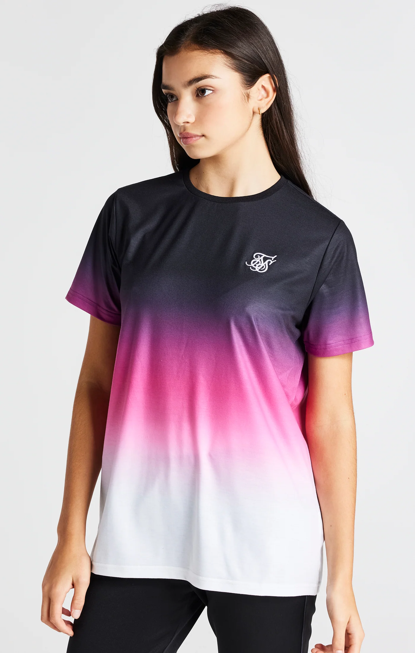 Girls Pink Fade Boyfriend T-Shirt - Image 6