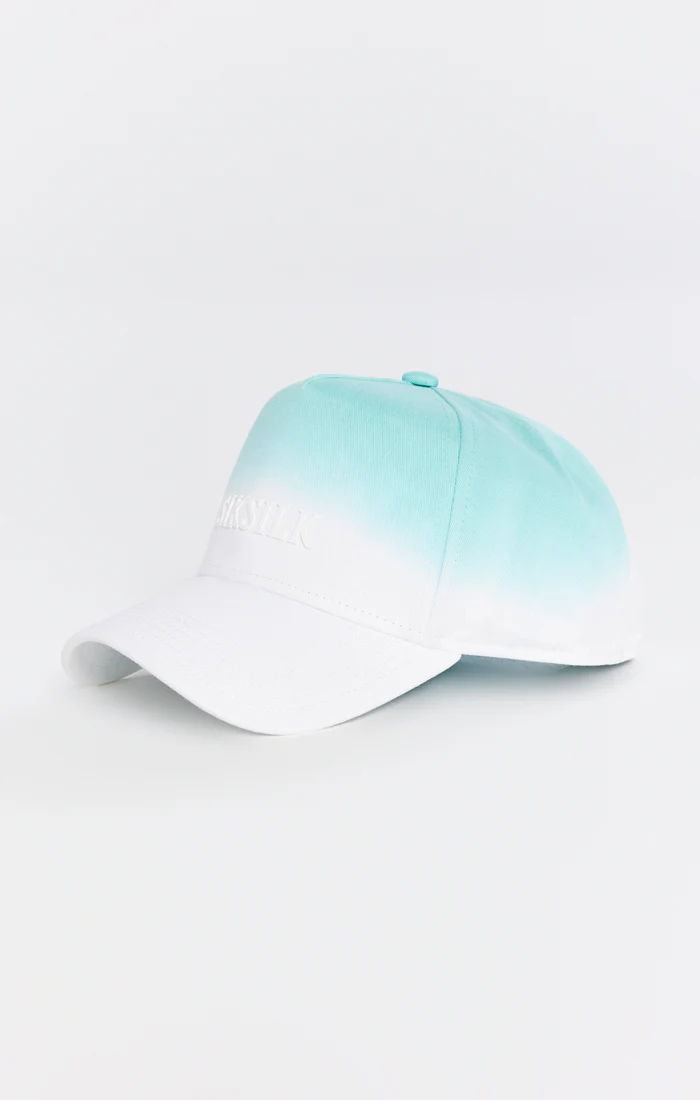 Teal Fade Cotton Trucker Cap