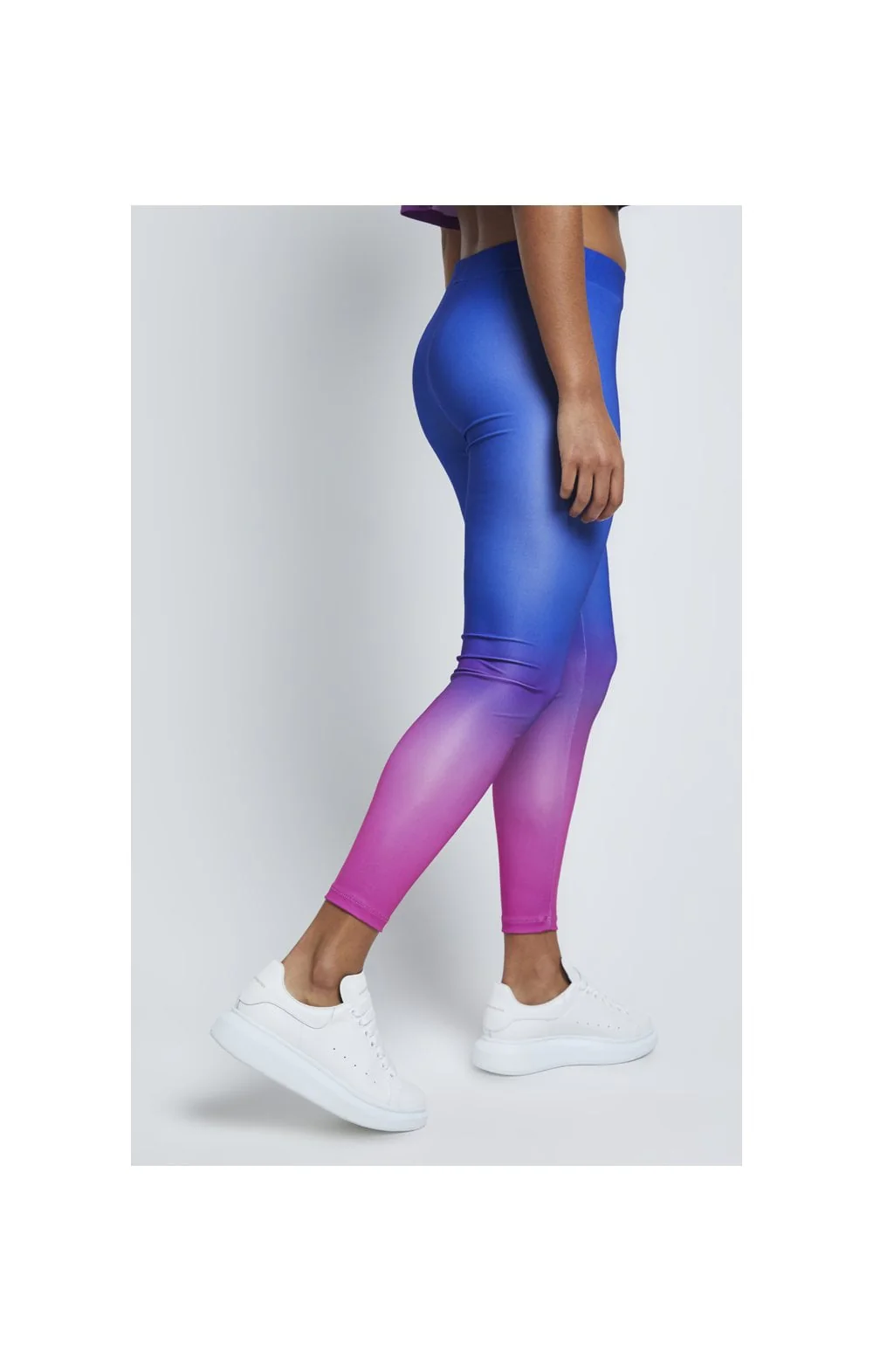 SikSilk Fade Leggings – Blue & Rose - Image 2