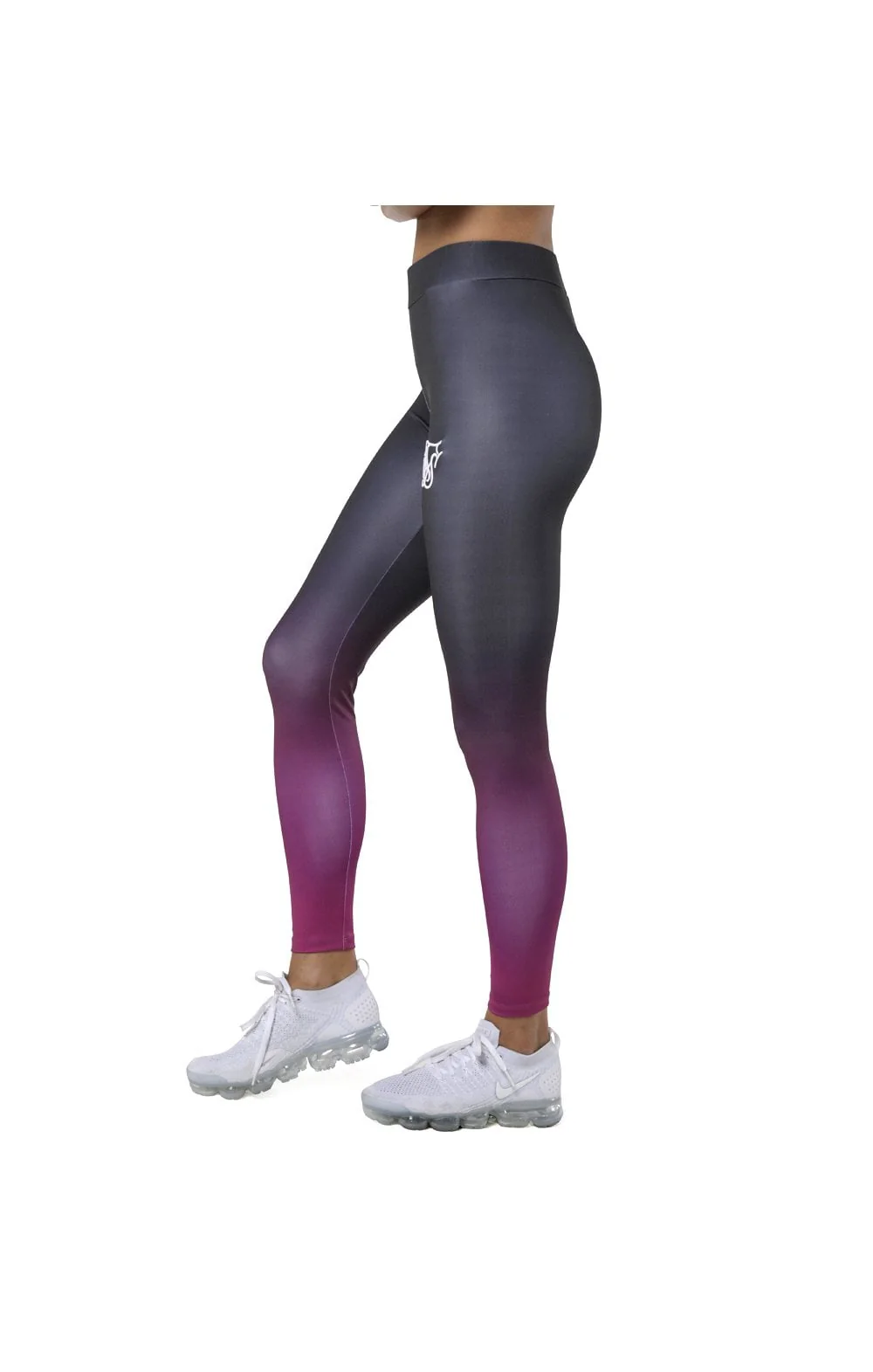 SikSilk Fade Leggings – Iron & Pink - Image 3
