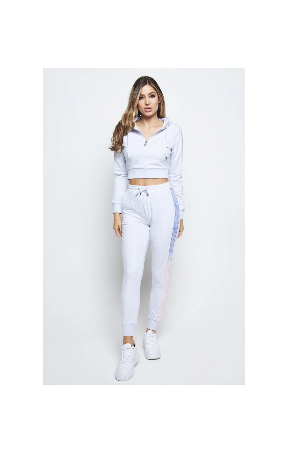 SikSilk Fade Runner Track Top - Grey - Image 4
