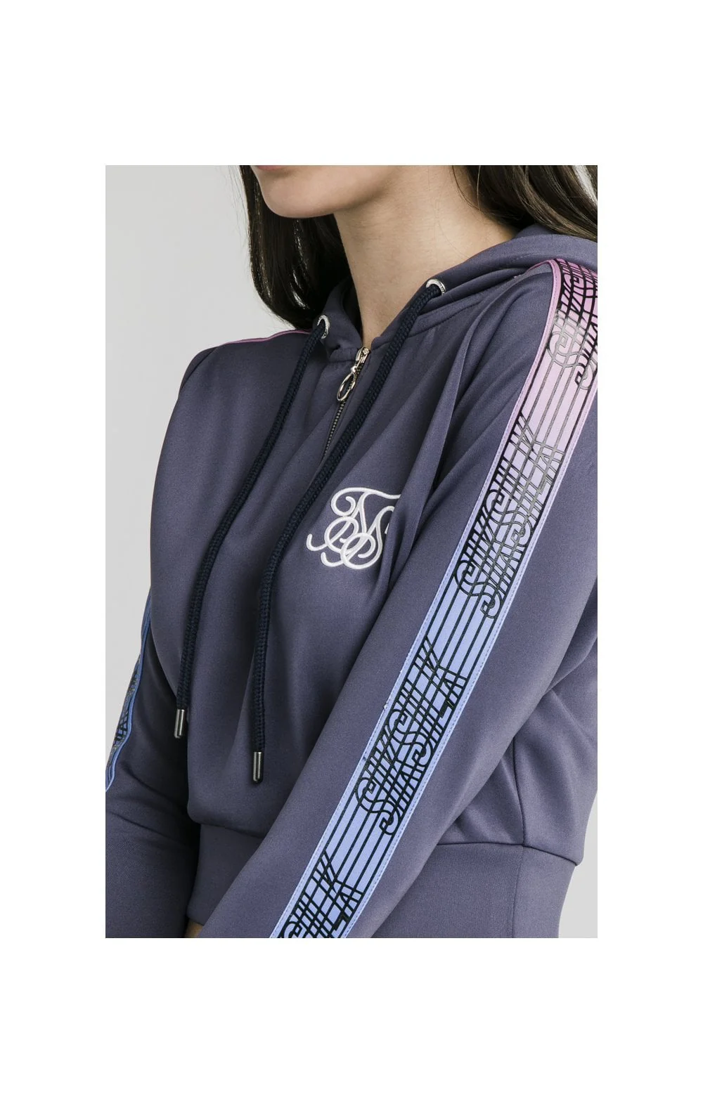 SikSilk Fade Runner Track Top - Night Shadow - Image 2