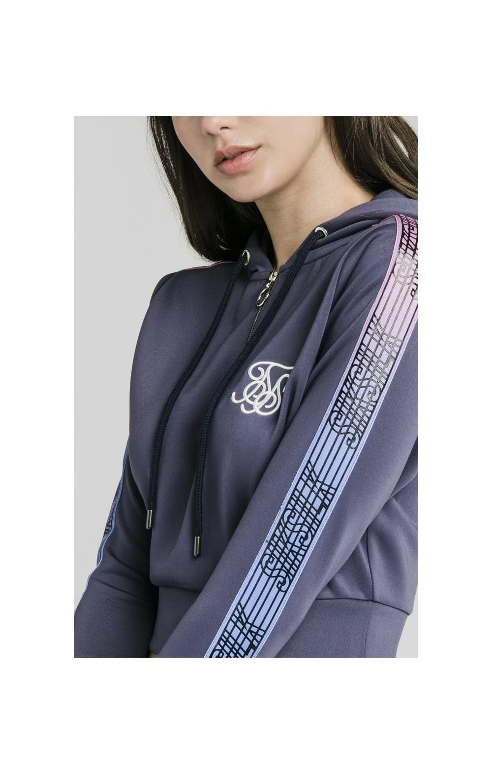 SikSilk Fade Runner Track Top - Night Shadow - Image 3