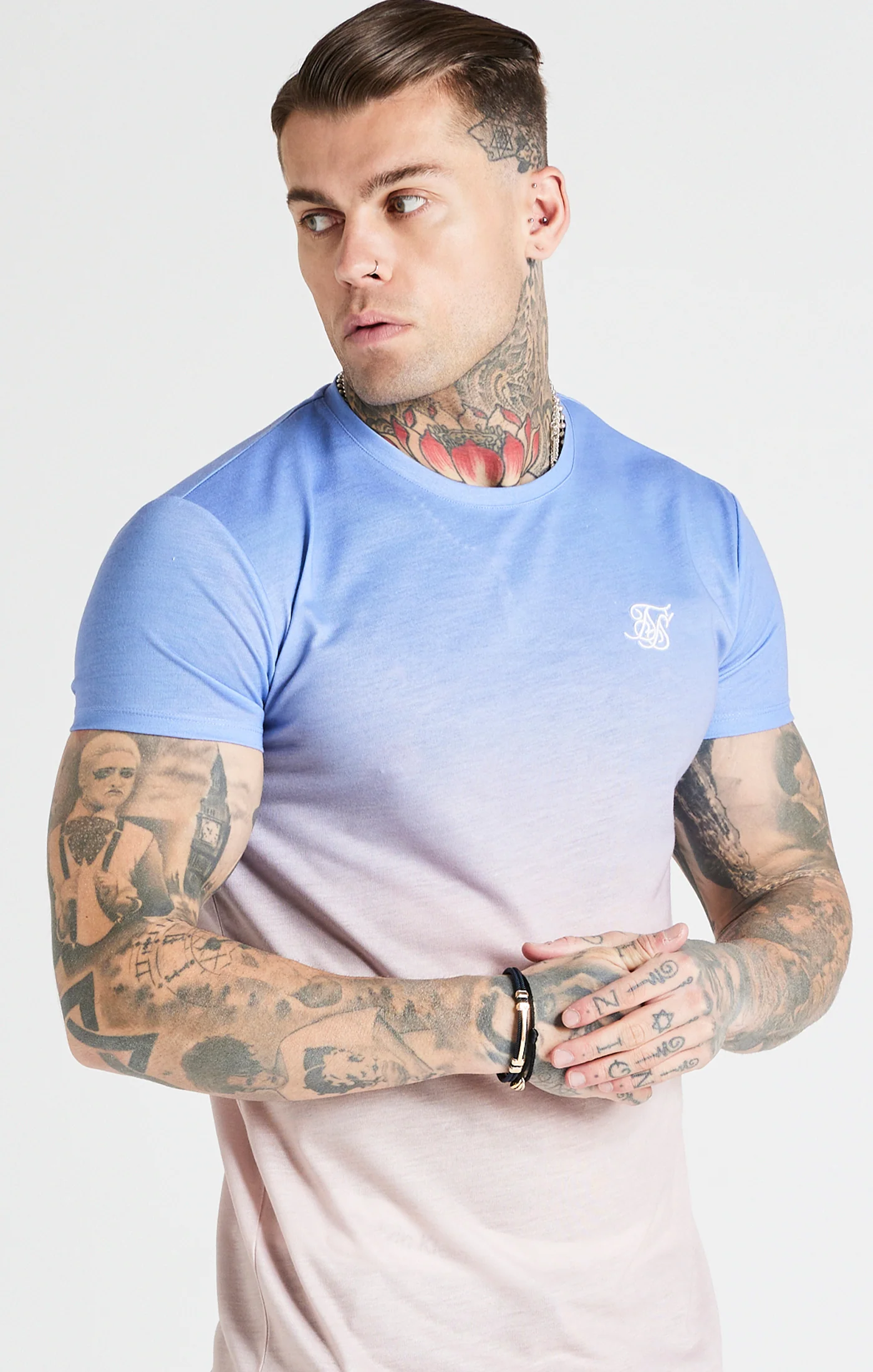 Purple Fade Muscle T-Shirt