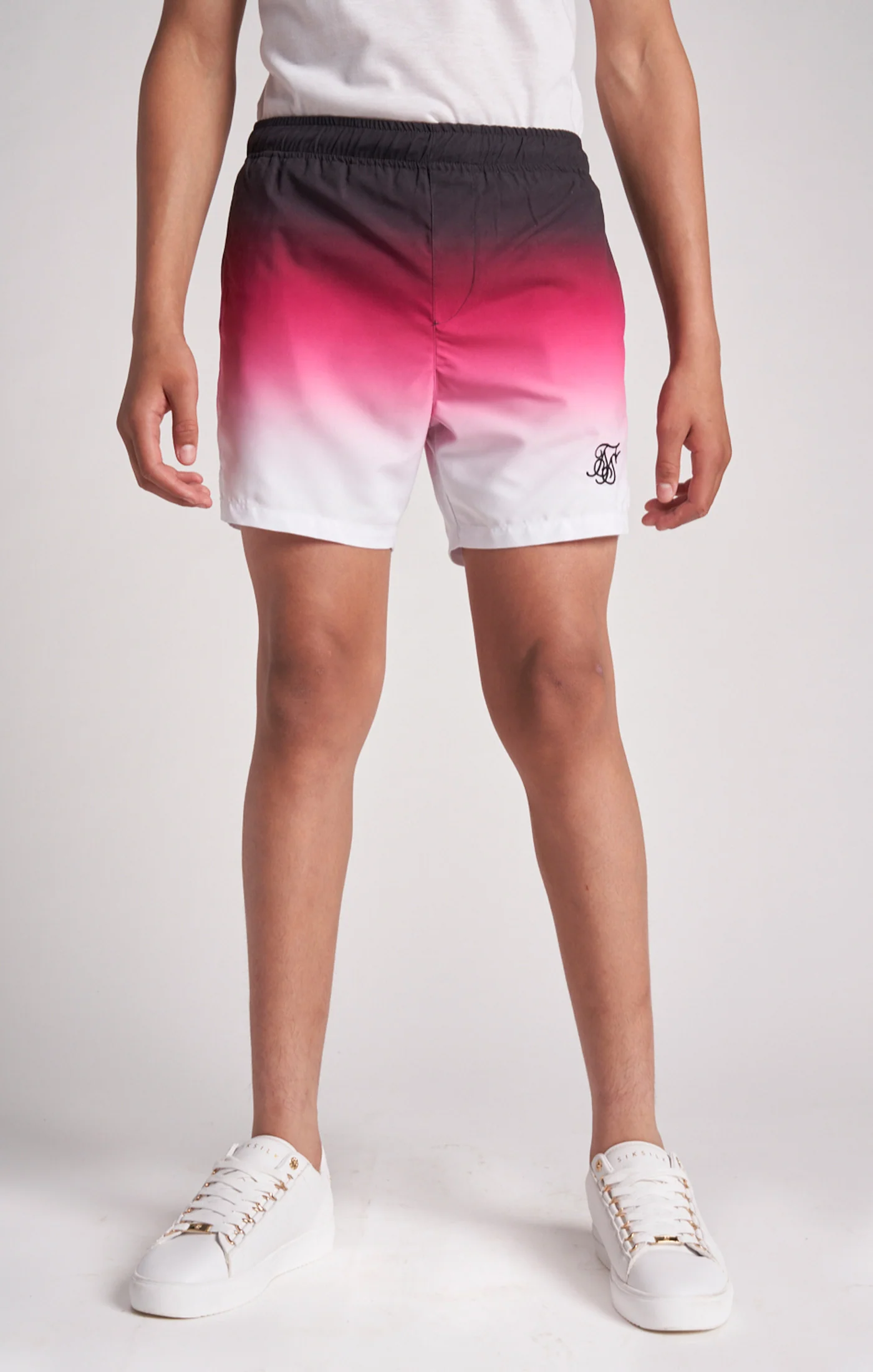 Boys Pink Fade Swim Short - Image 6