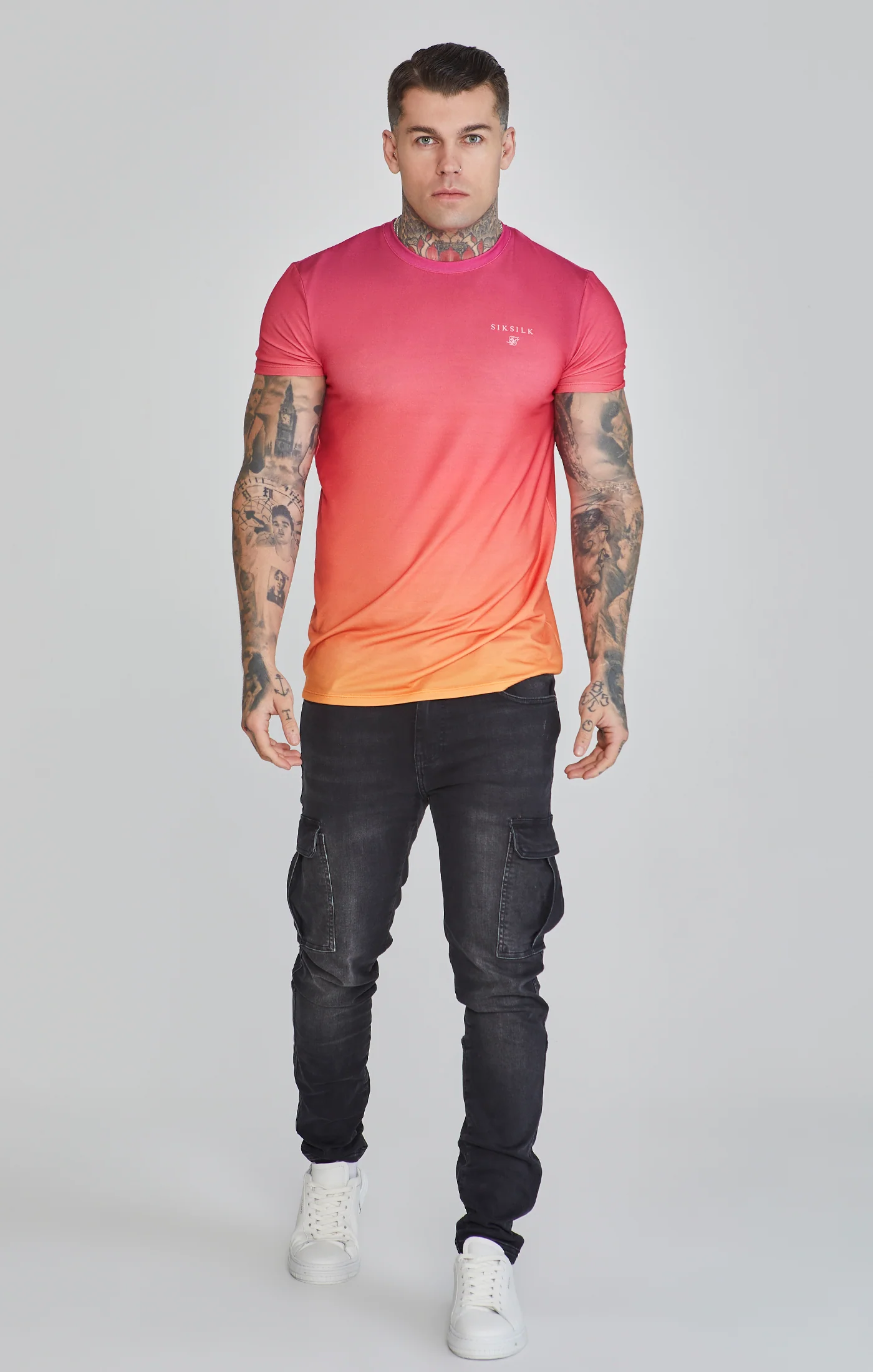 Pink Yellow Fade T-Shirt - Image 2