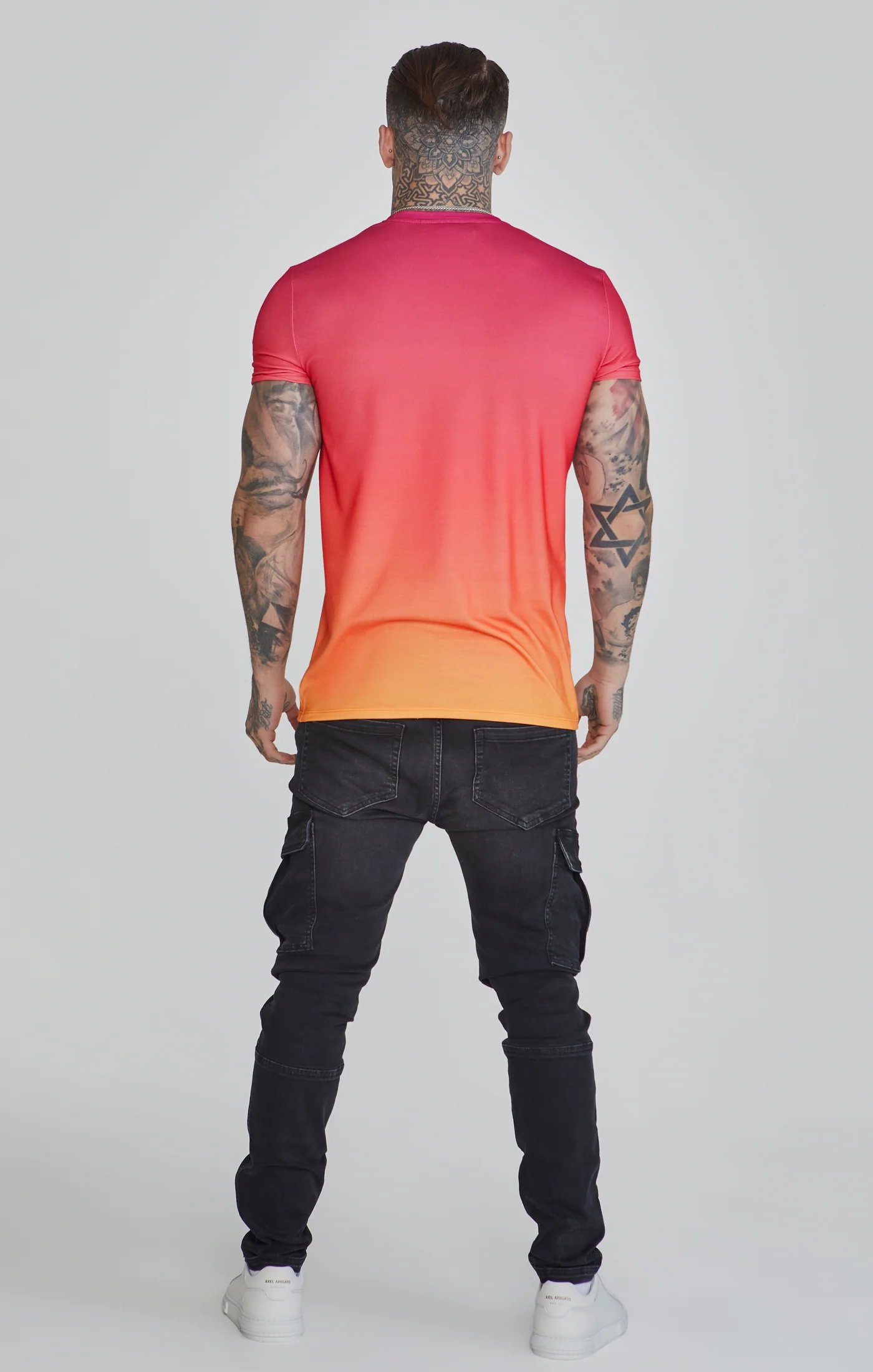 Pink Yellow Fade T-Shirt - Image 5