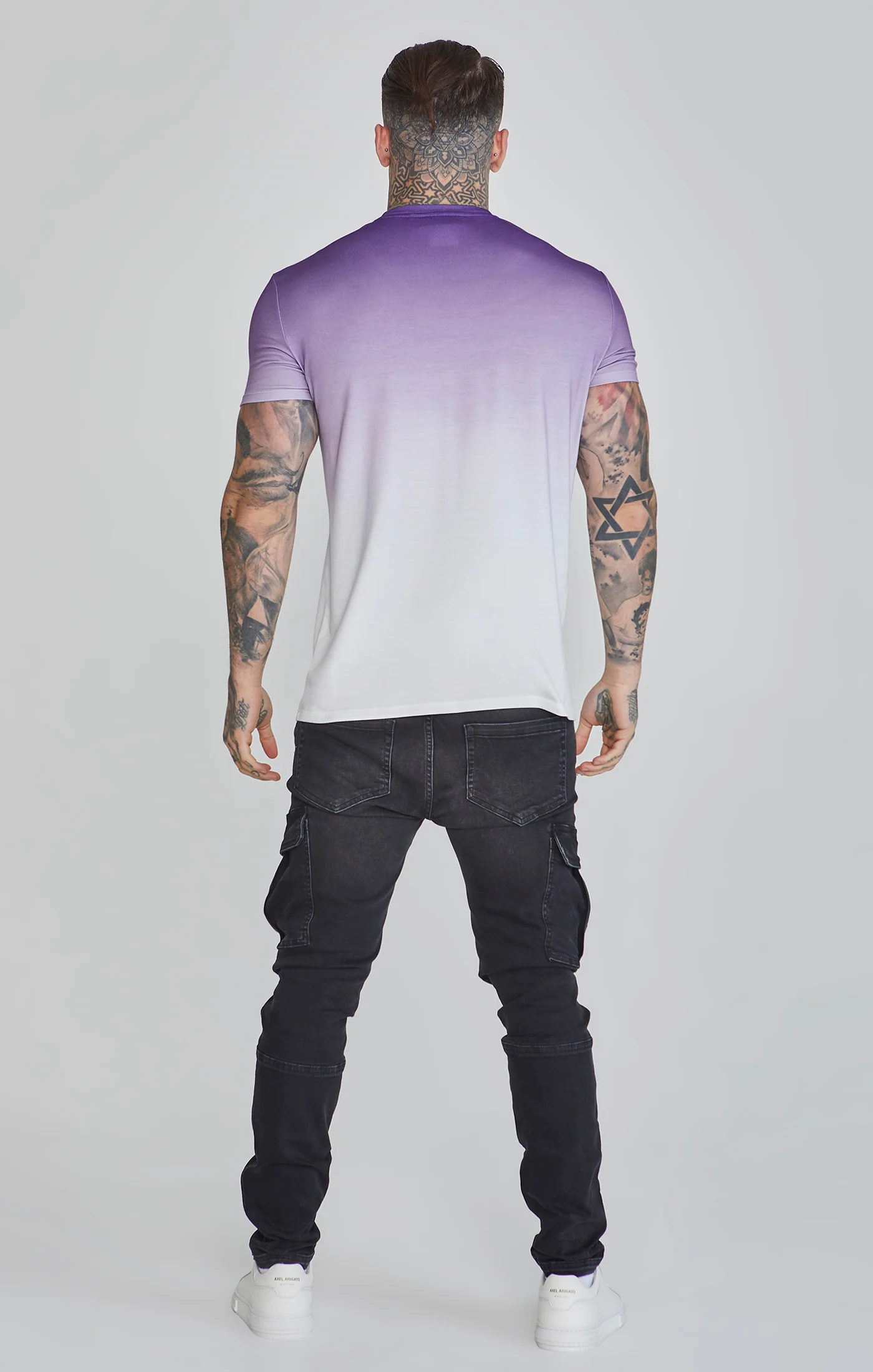 Purple White Fade T-Shirt - Image 5