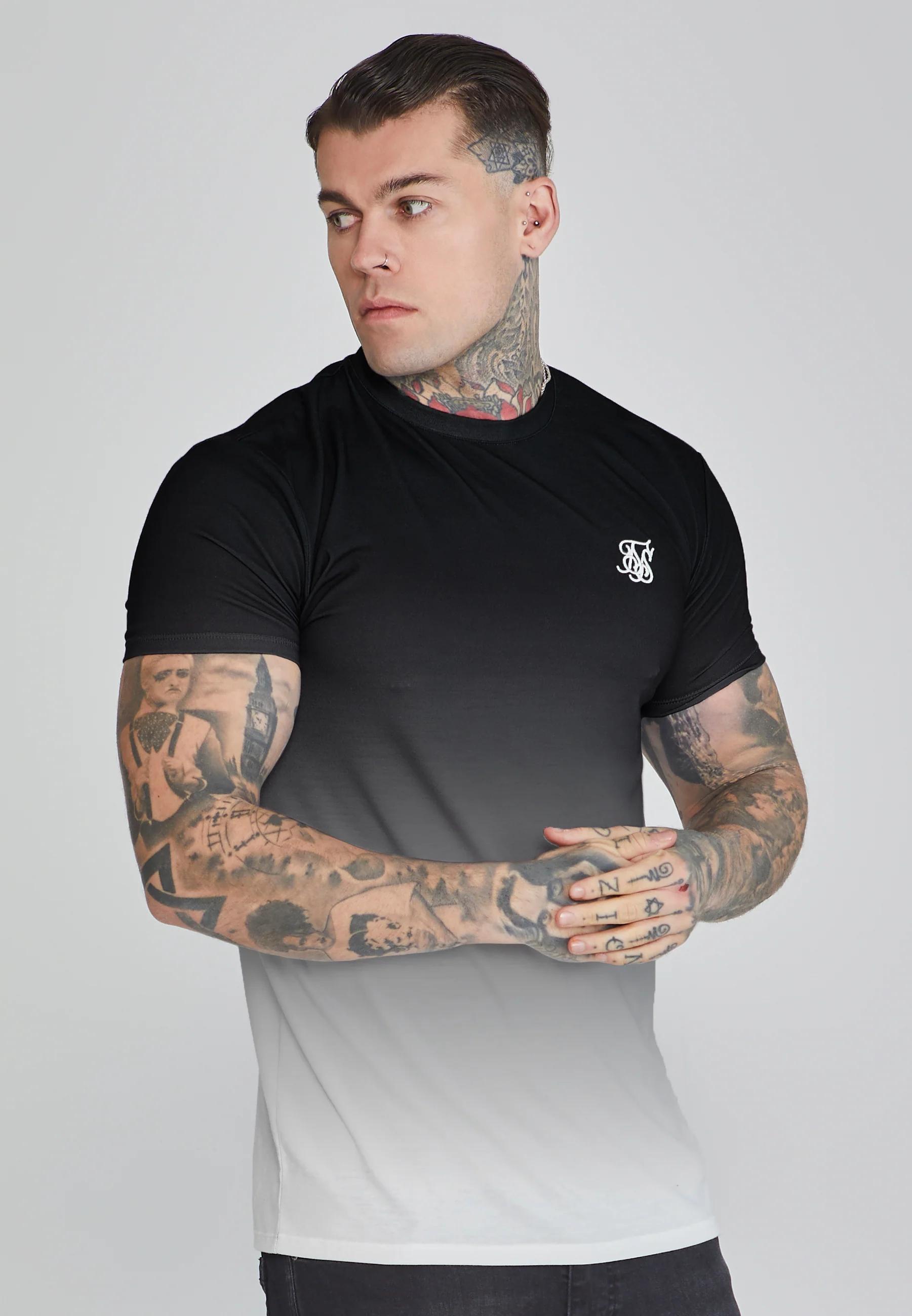 Black White Fade T-Shirt