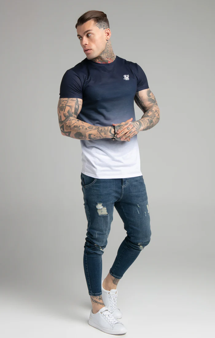 Navy Fade T-Shirt - Image 4