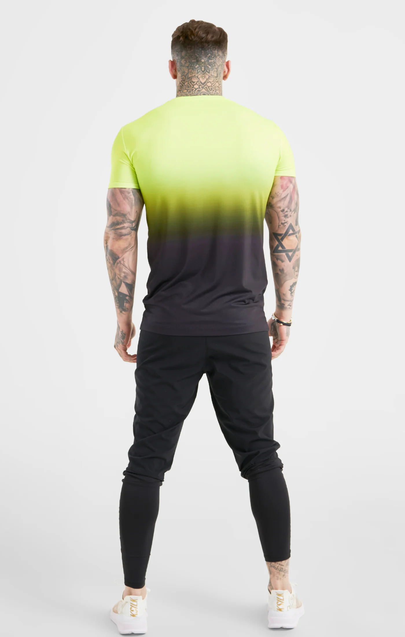 Yellow & Black Sports Fade Tee - Image 5