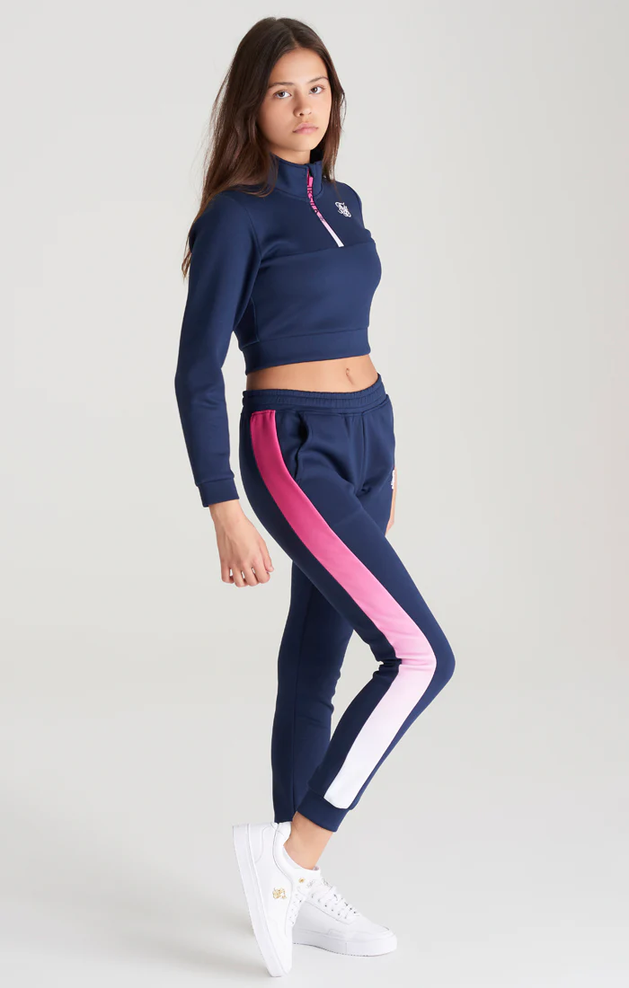Girls Navy Fade Track Pant - Image 5