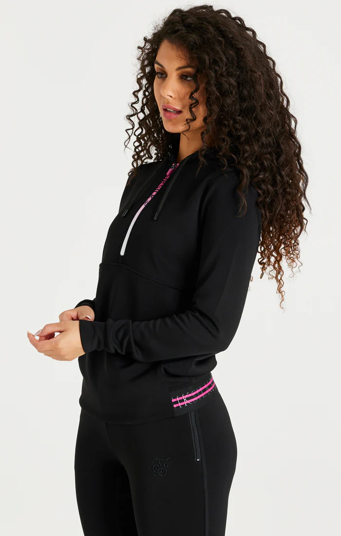 Black Fade Zip Track Top