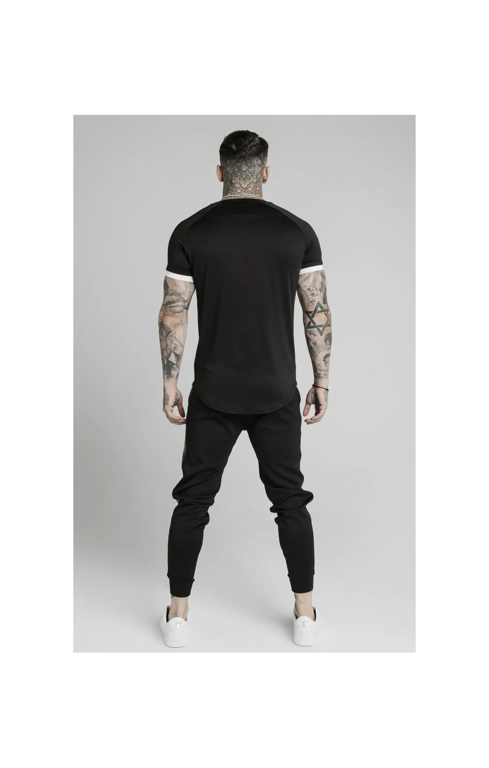 SikSilk Fitted Fade Runner Pants - Black - Image 7
