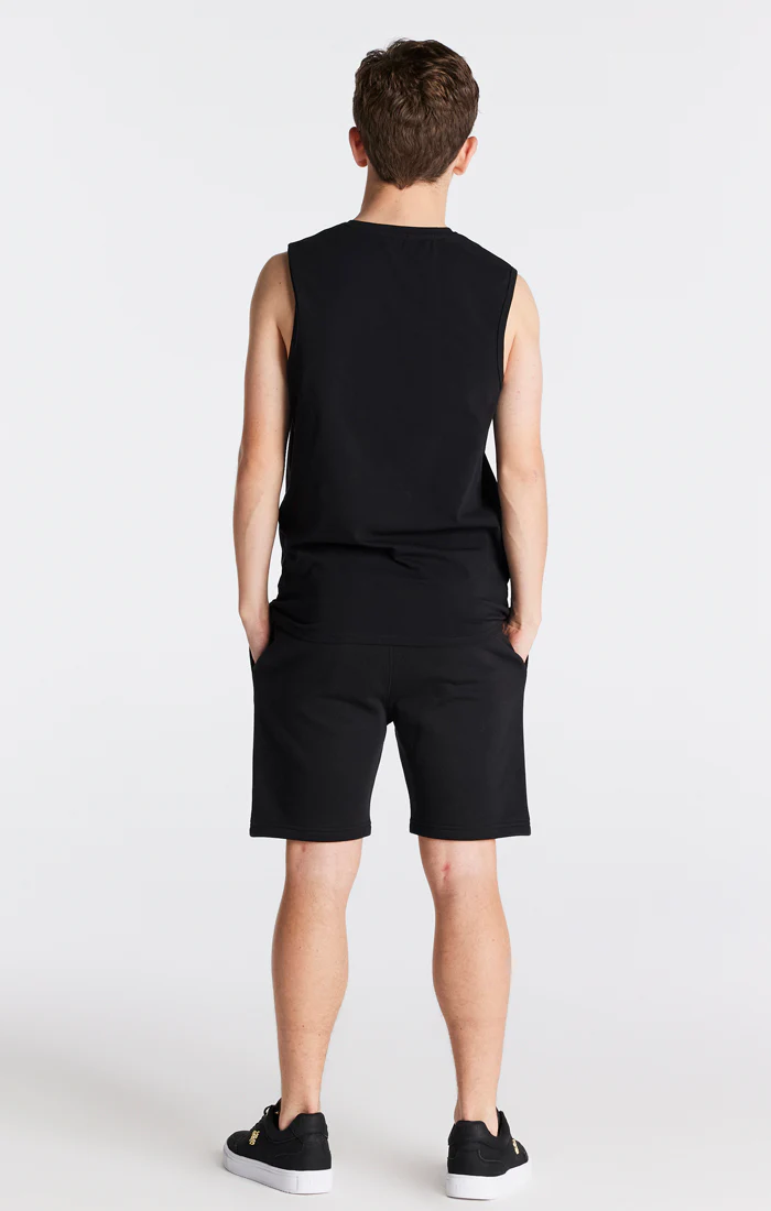 Boys Black Essentials Fleece Short - Image 5