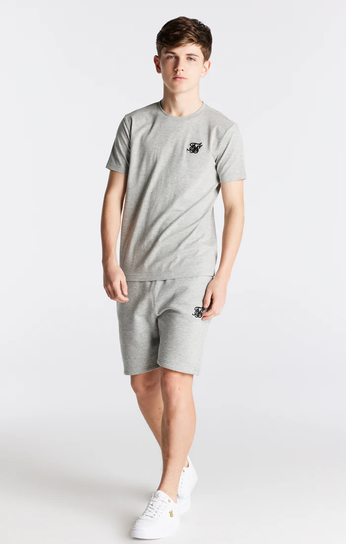 Boys Grey Marl Essentials Fleece Short - Image 3