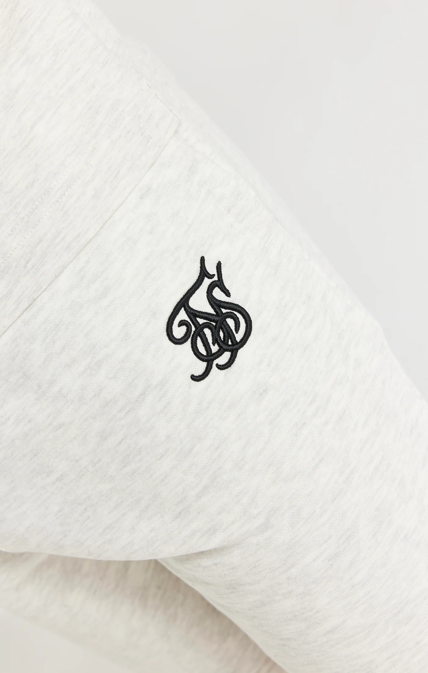 SikSilk Fleece Shorts - Snow Marl - Image 4