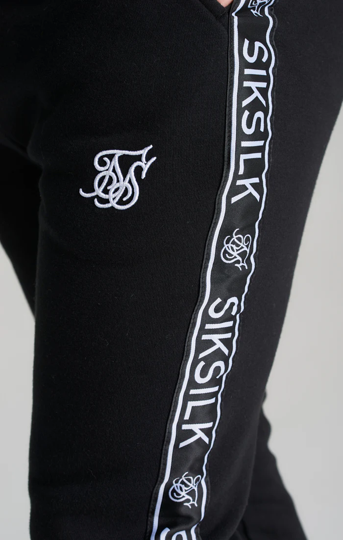 Boys Black Fleece Taped Tracksuit - Image 11