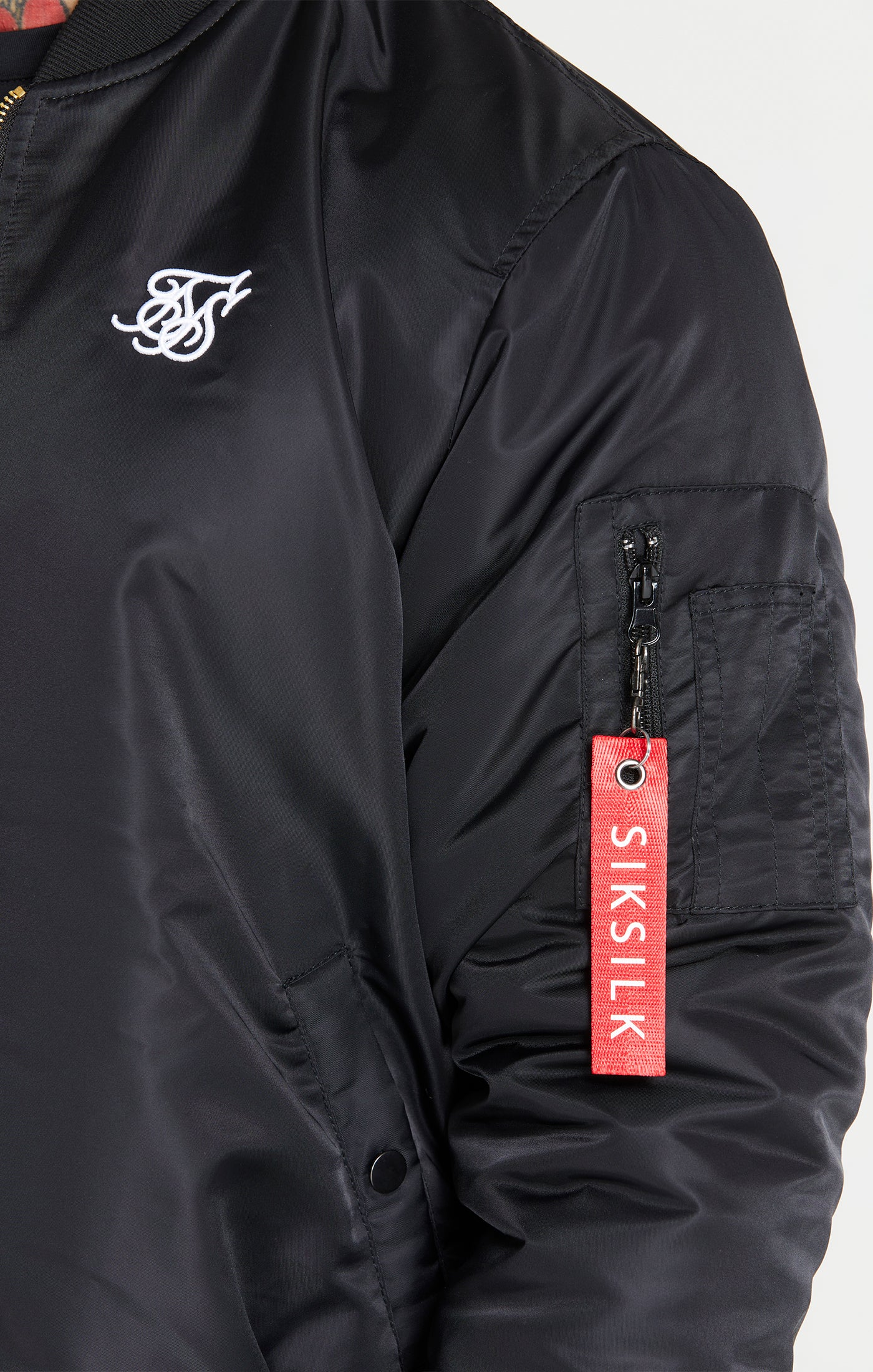 Black Flight Bomber Jacket - Image 2