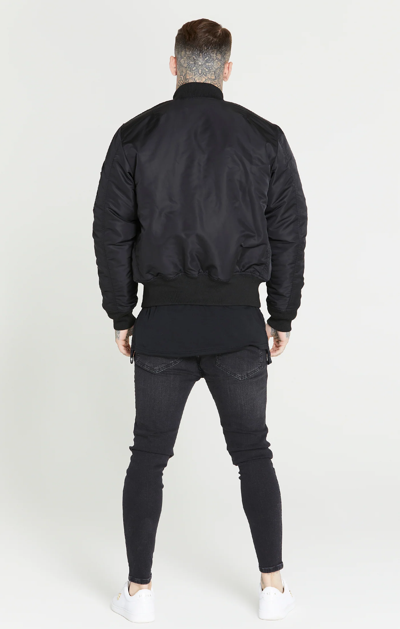 Black Flight Bomber Jacket - Image 5