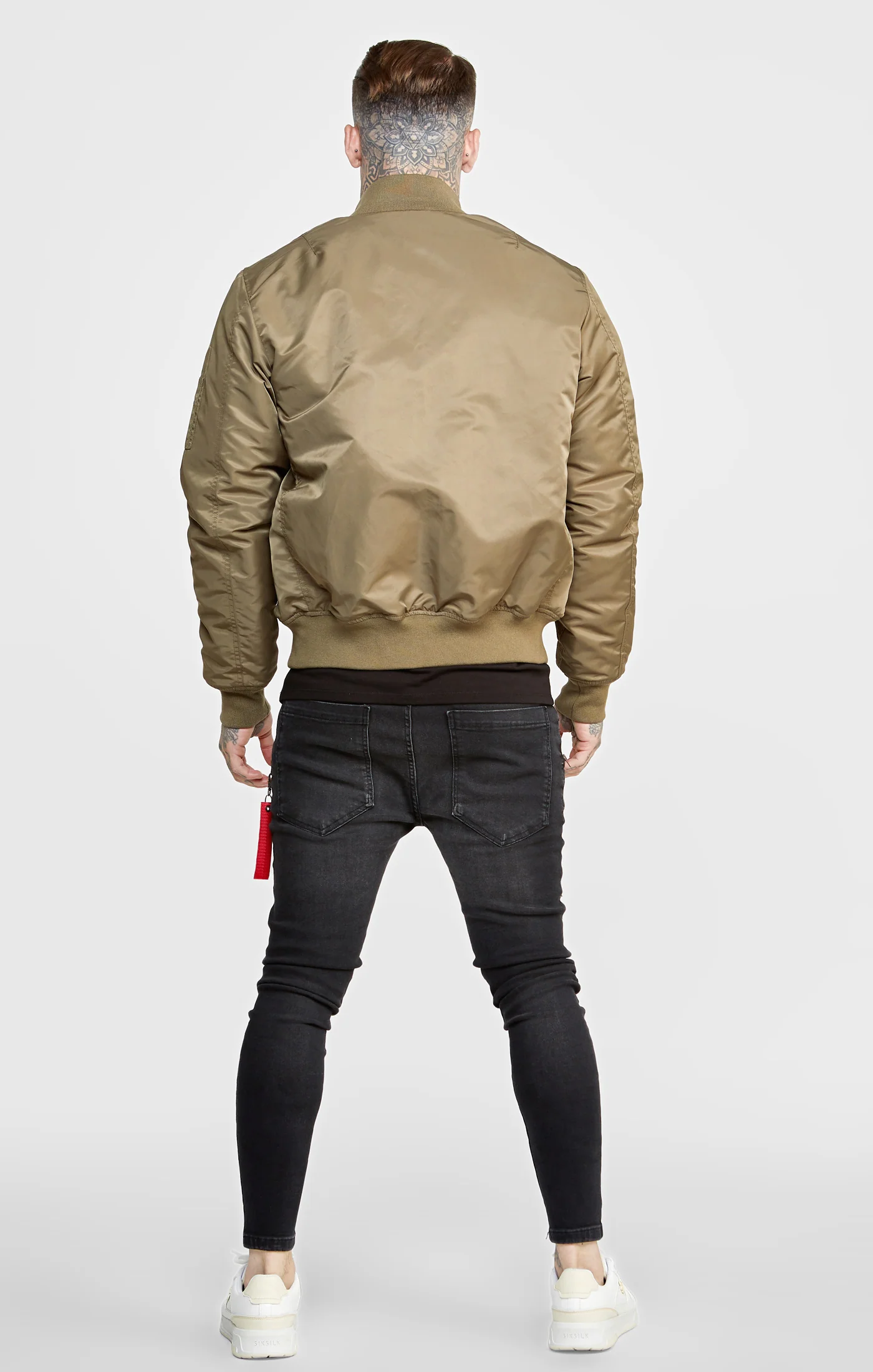 Khaki Flight Bomber Jacket - Image 5