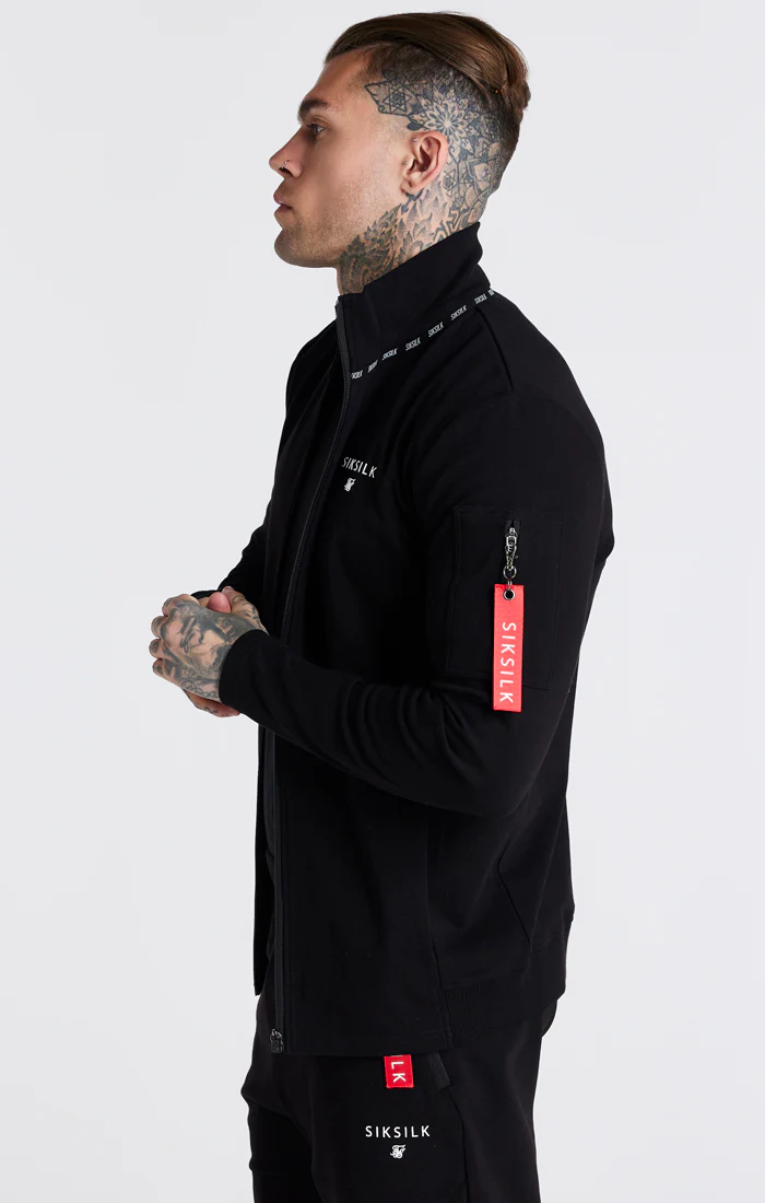 Black Flight Funnel Zip Through Hoodie - Image 2