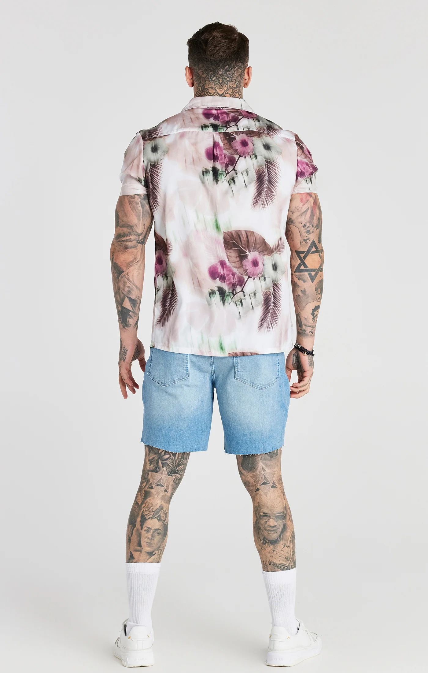 Pink Floral Blur Resort Shirt - Image 5