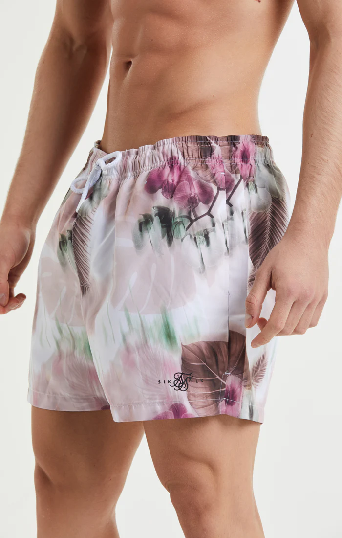 Pink Floral Swim Short - Image 6