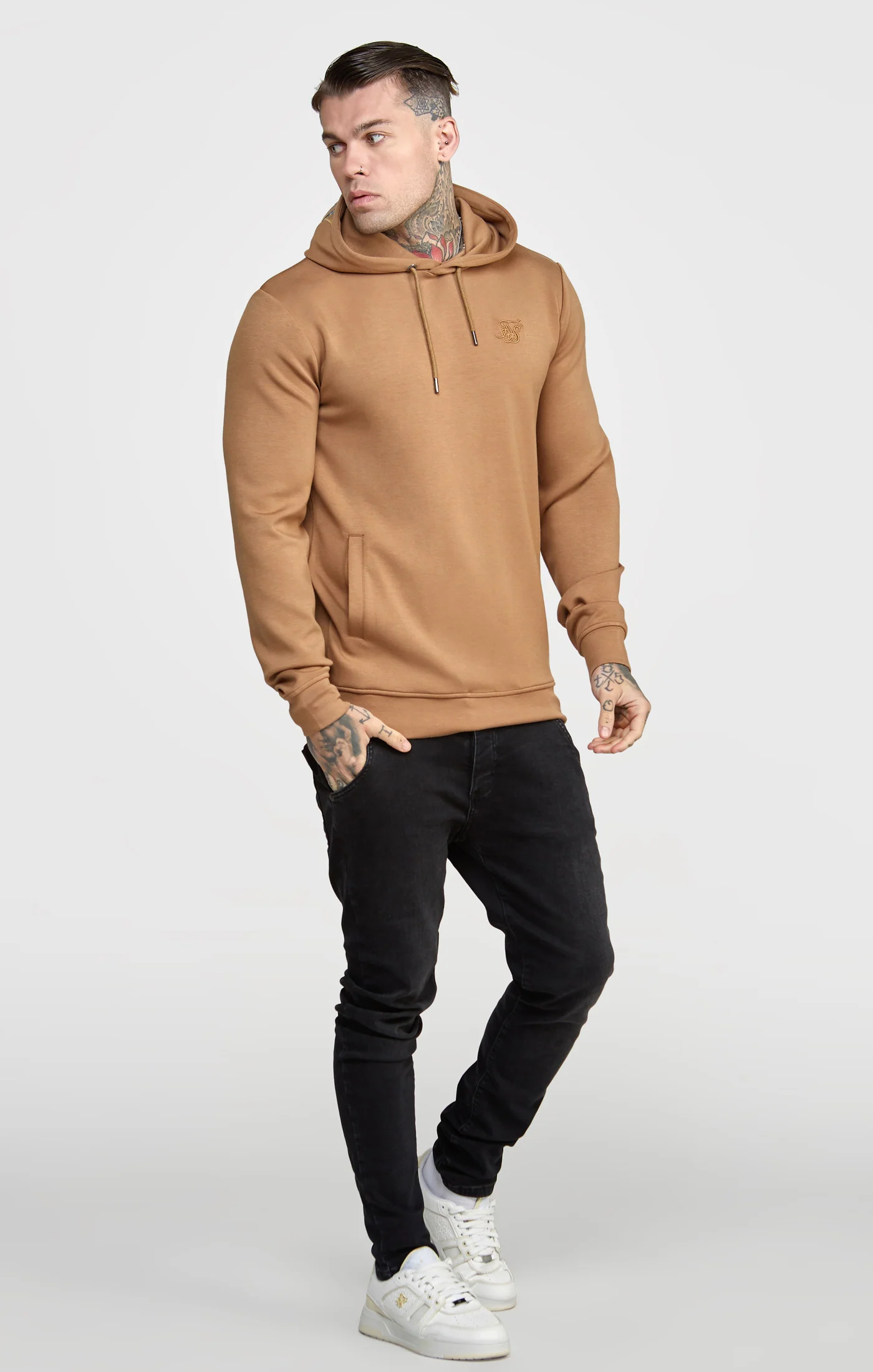 Brown Embroided Hoodie - Image 4