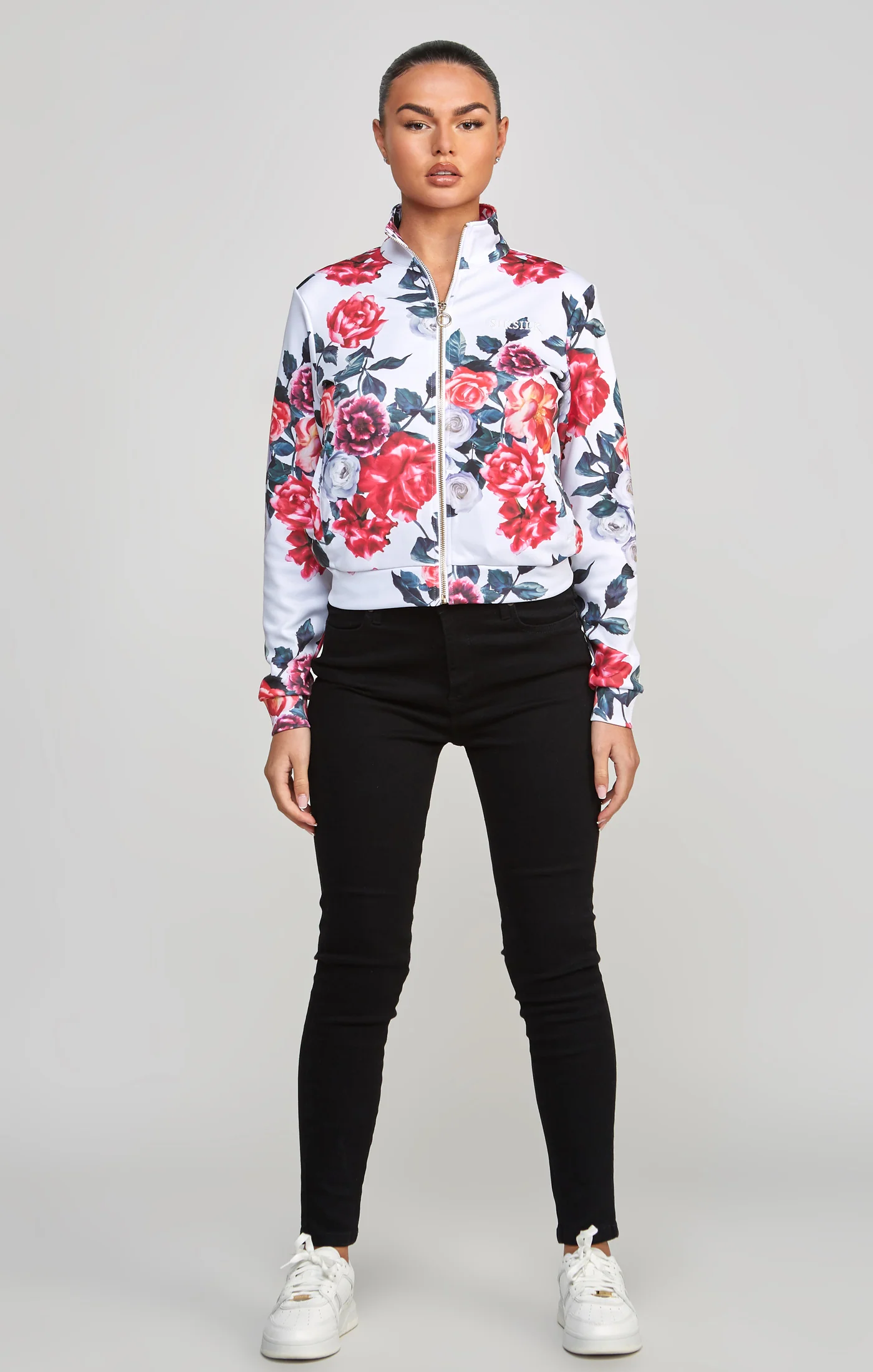 Ecru Floral Track Top - Image 3