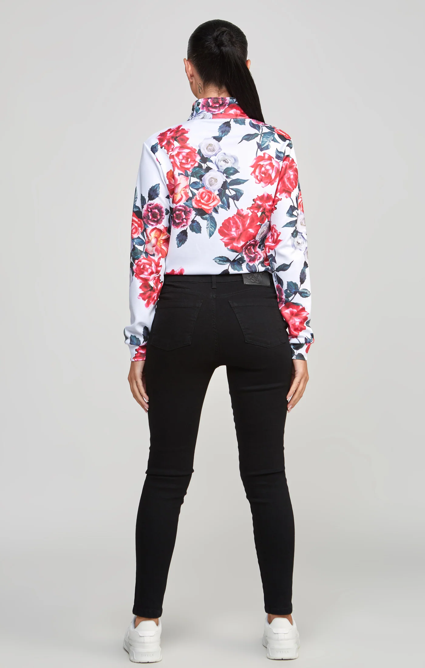 Ecru Floral Track Top - Image 5