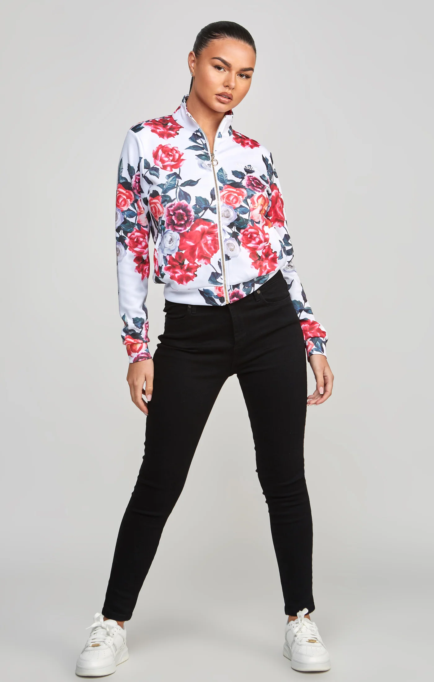 Ecru Floral Track Top - Image 6