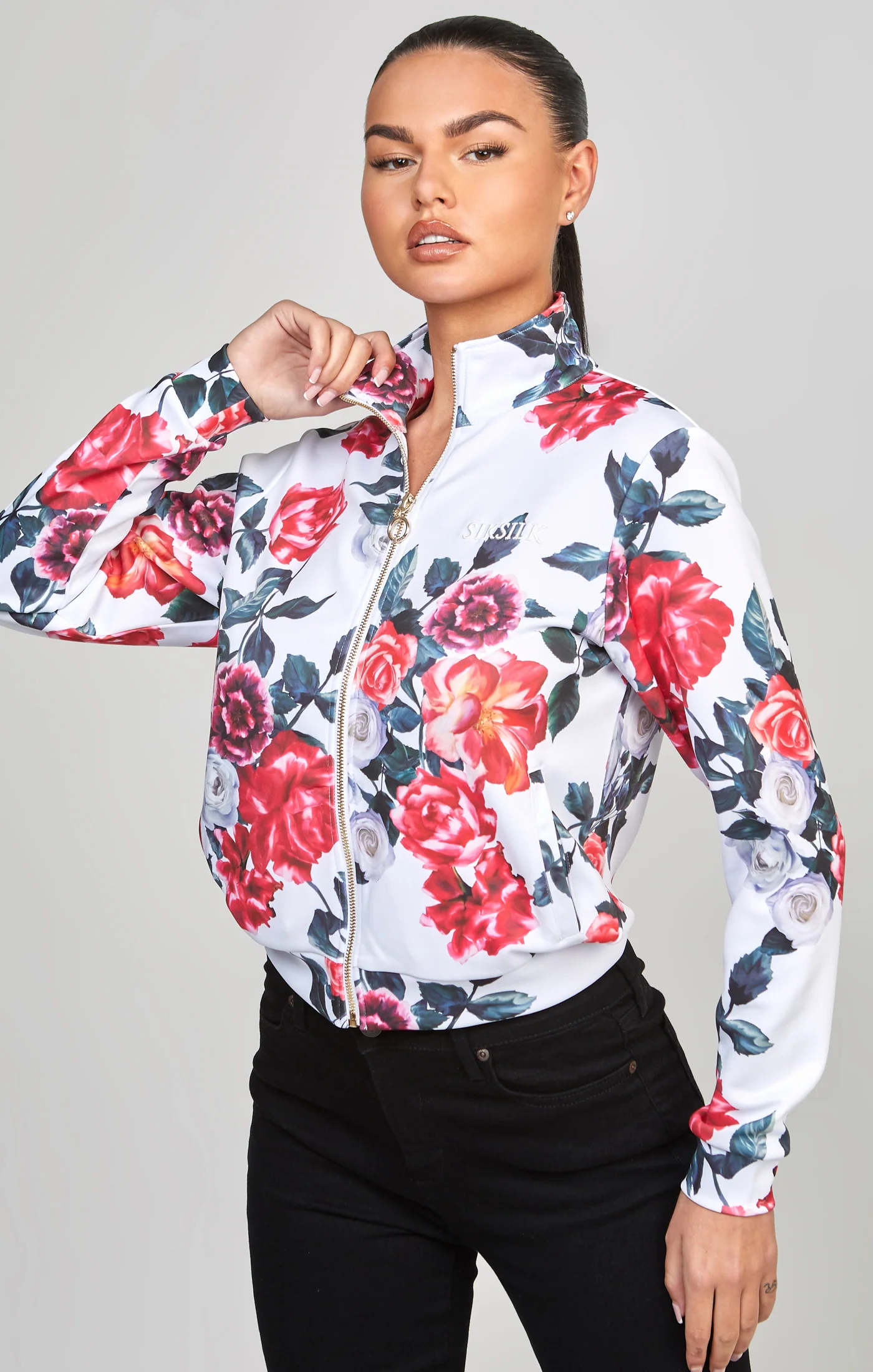 Ecru Floral Track Top - Image 7