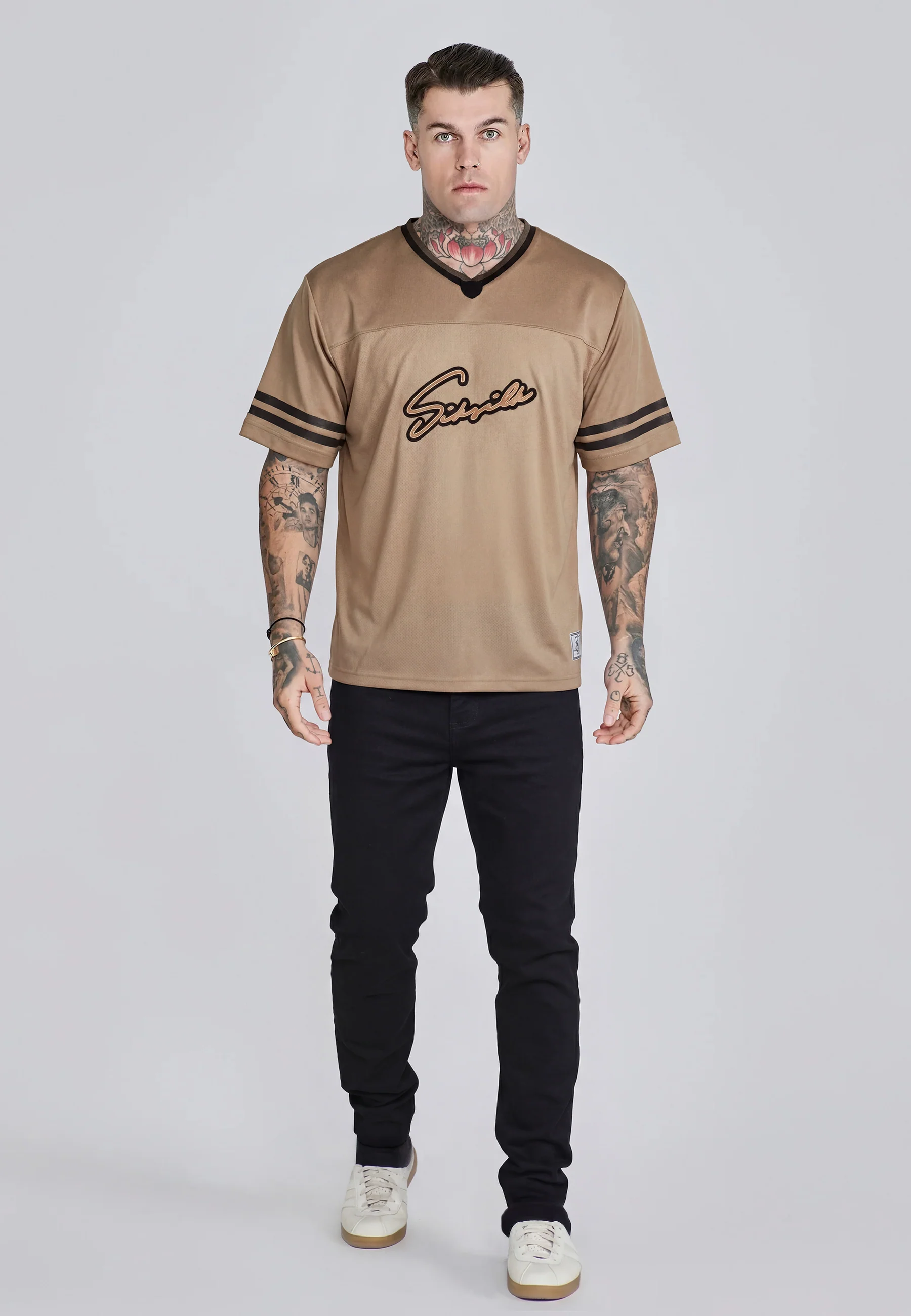 Beige Football T-Shirt - Image 2
