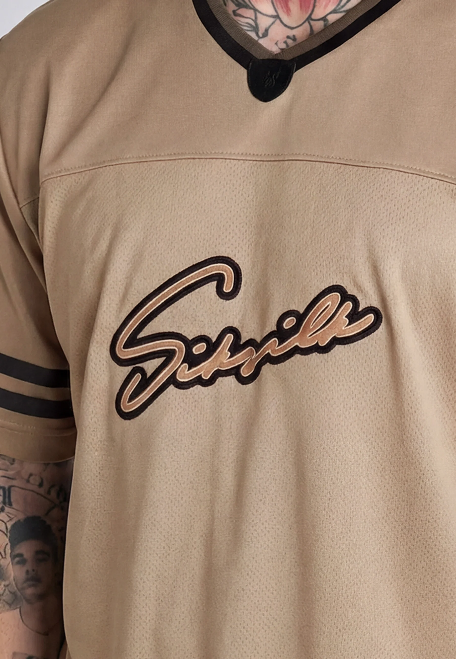Beige Football T-Shirt - Image 3