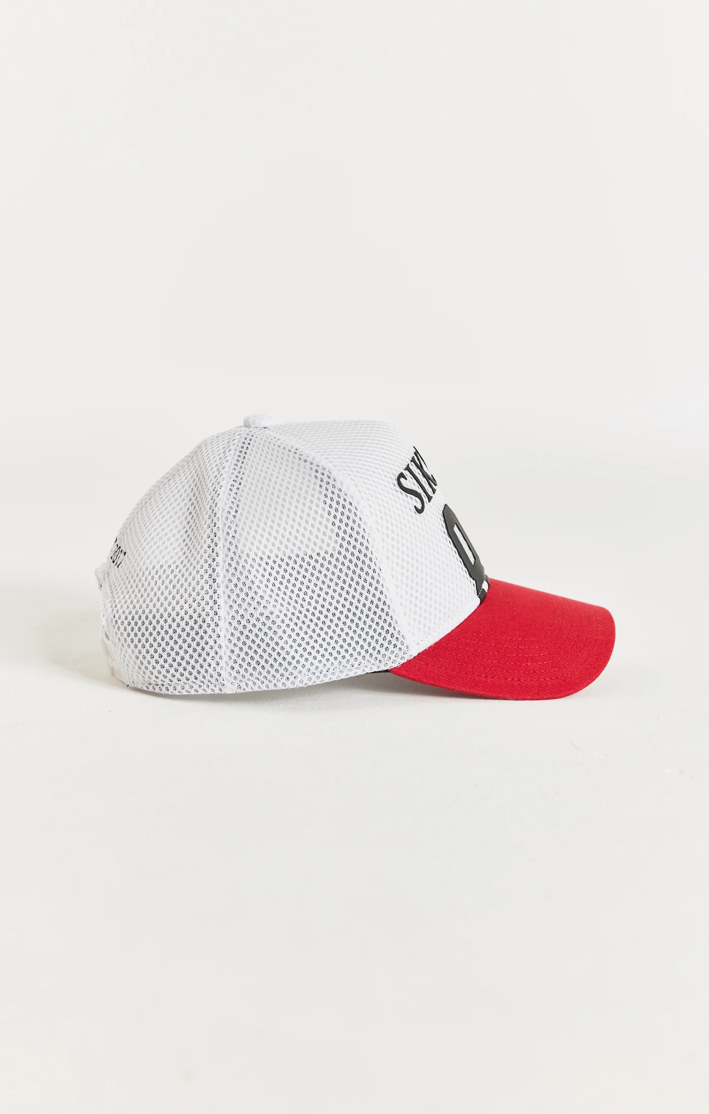 White Full Mesh 89 Trucker Cap - Image 3
